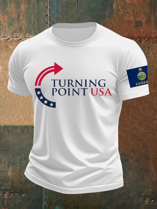 Charlie Kirk Turning Point USA T-Shirt We Are Kirk Army Now Sunflower Freedom Apparel Presents