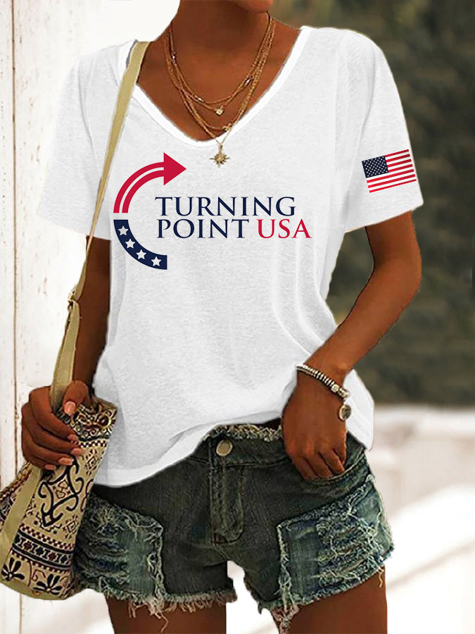 Charlie Kirk Turning Point Usa Trump Commemorative T Shirt White Charlie Kirk Website Freedom Shirt