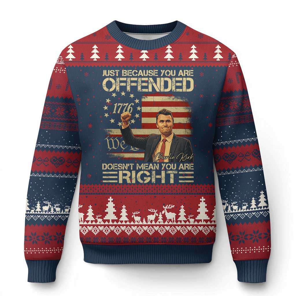 Charlie Kirk Ugly Christmas Sweater Top Unique Xmas Tribute Gift For Fan