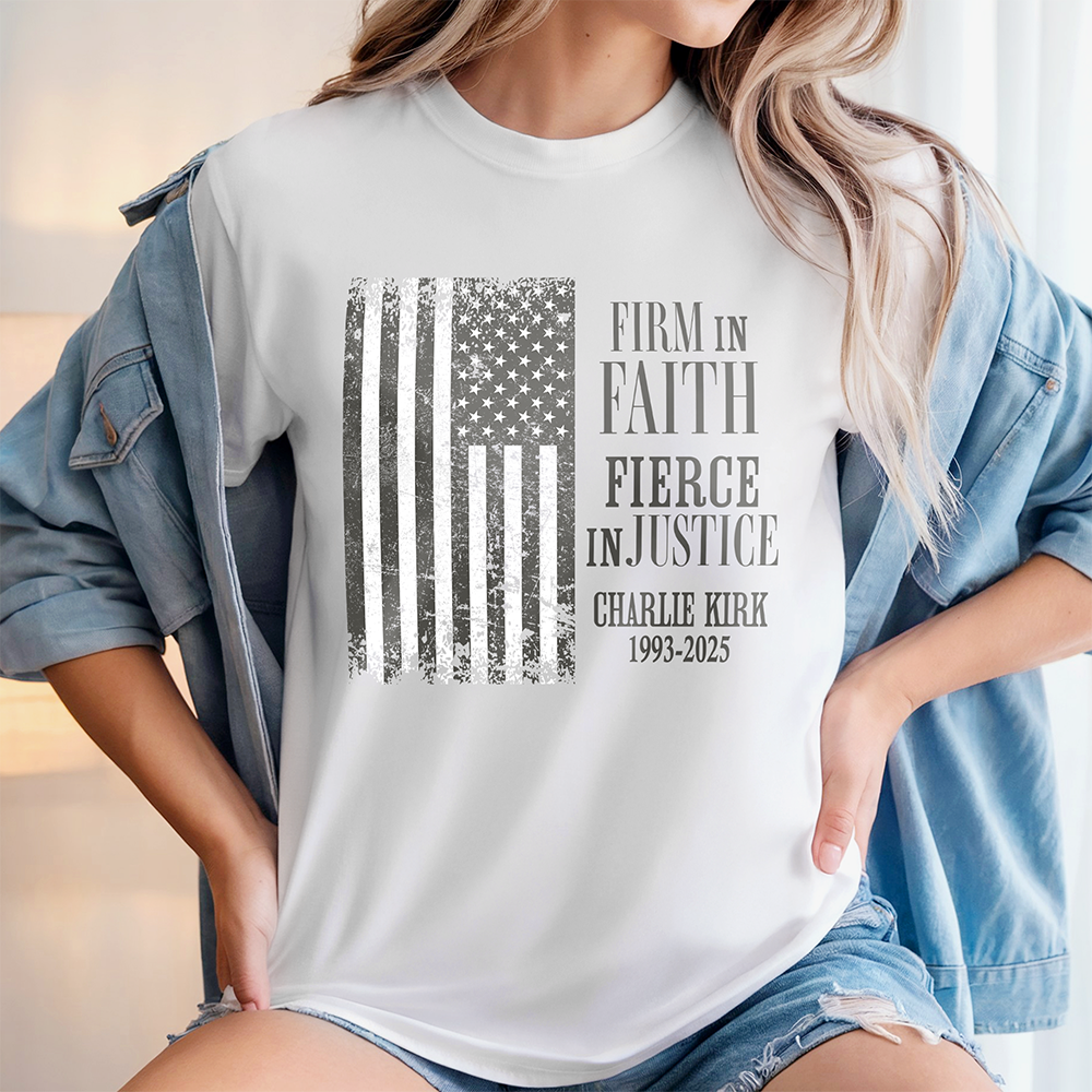 Charlie Kirk US Flag Bright Shirt Gift for Patriots