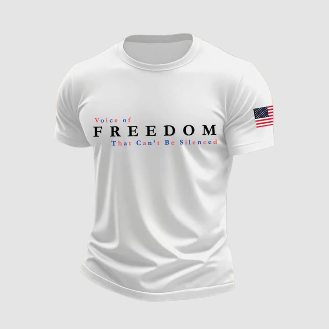 Charlie Kirk Voice Of Freedom T-Shirt That Can't Be Silenced Tribute Clothing