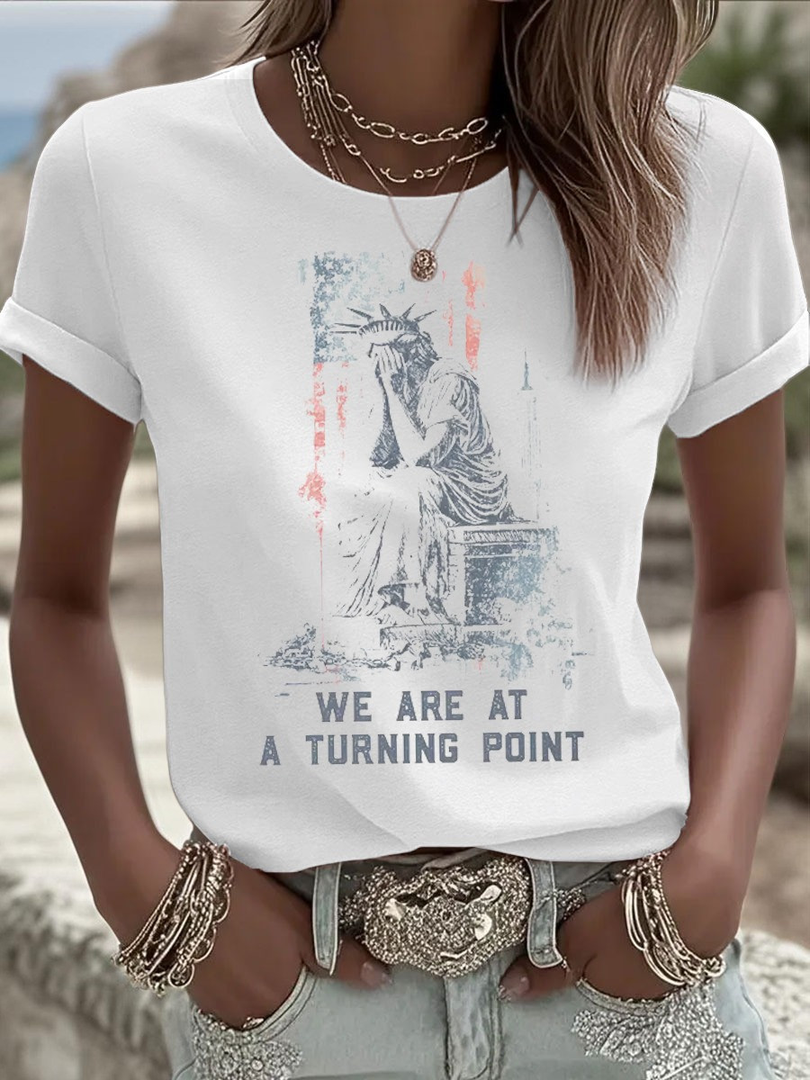 Charlie Kirk We Are At Turning Point T-Shirt TPUSA Merch Women's Tee Gifts For Her Charlie Kirk We Are At Turning Point T-Shirt TPUSA Merch Women's Tee Gifts For Her