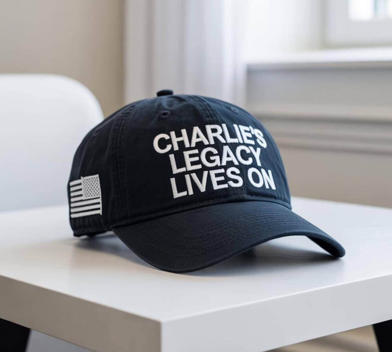 Charlie's Legacy Lives On Hat USA Flag Charlie Kirk Cap Memorial Gifts For Supporters