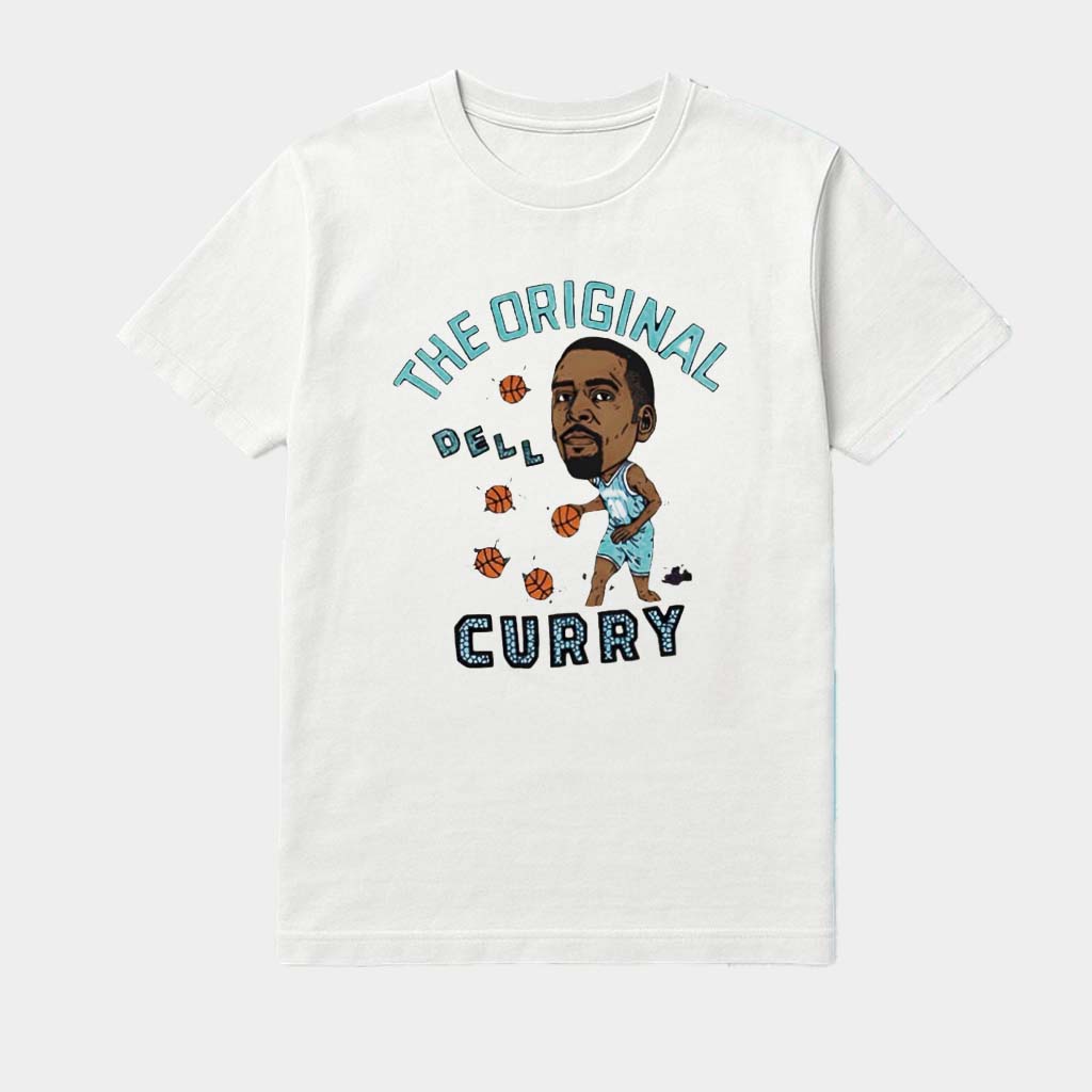 Charlotte Basketball The Original Dell Curry Caricature Shirt Gifts For Basketball Lovers
