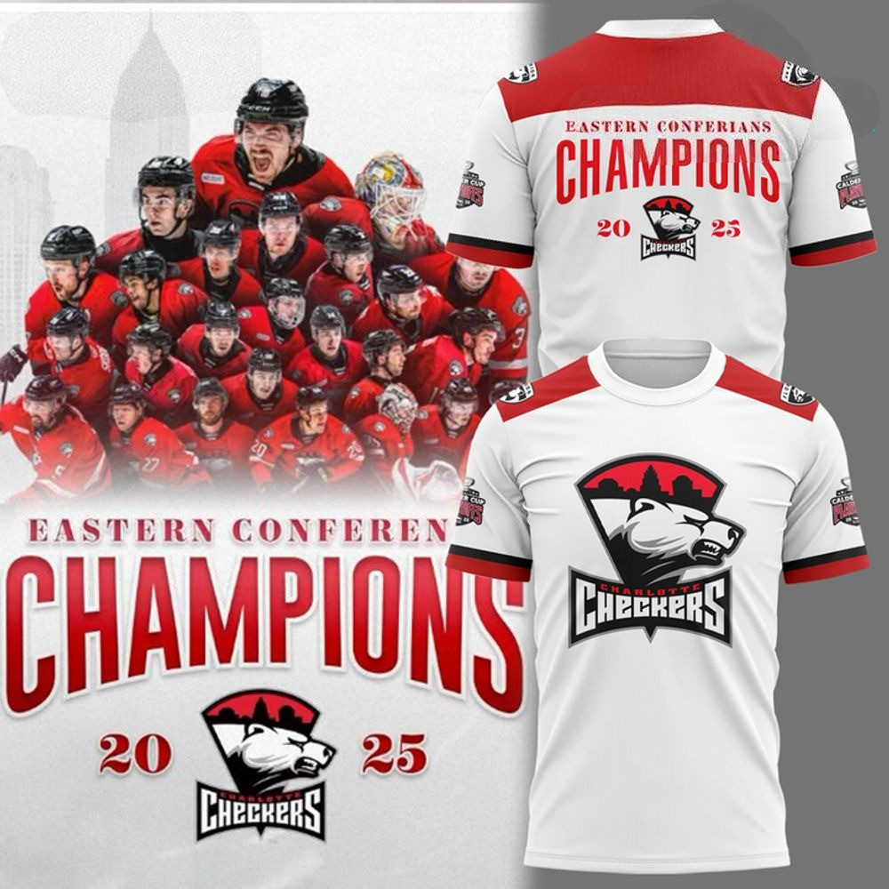 Charlotte Checkers Eastern Conference Champions 2025 Shirt Presents For Hockey Lovers