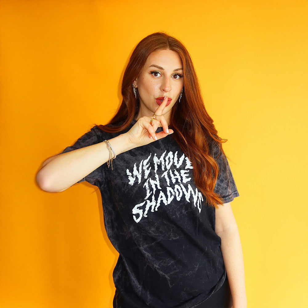Charlotte Dobre We Move In The Shadows Wash Shirt Charlotte Dobre Merch For Fan Gift Charlotte Dobre We Move In The Shadows Wash Shirt Charlotte Dobre Merch For Fan Gift