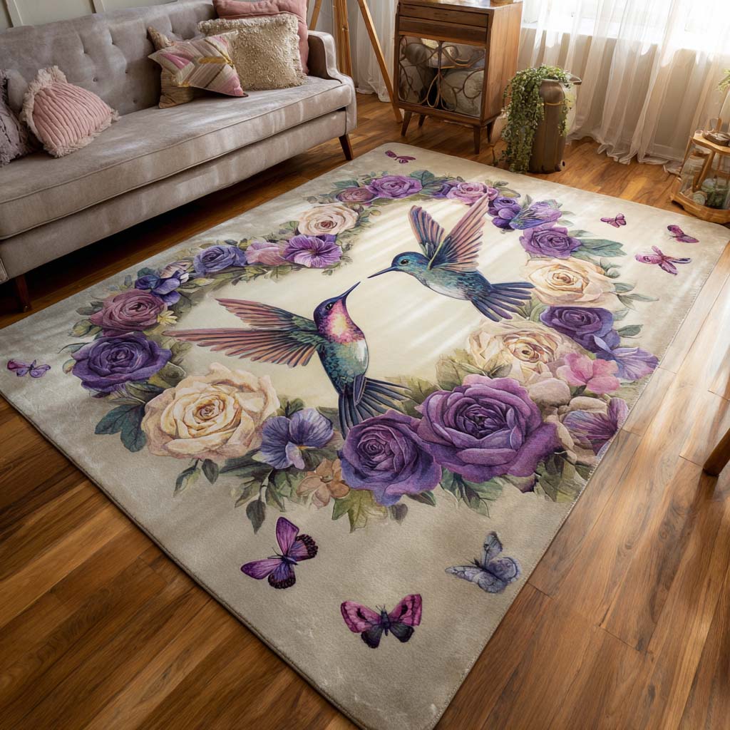 Charm Area Rug Modern Holiday Decor Hummingbird Gift Ideas