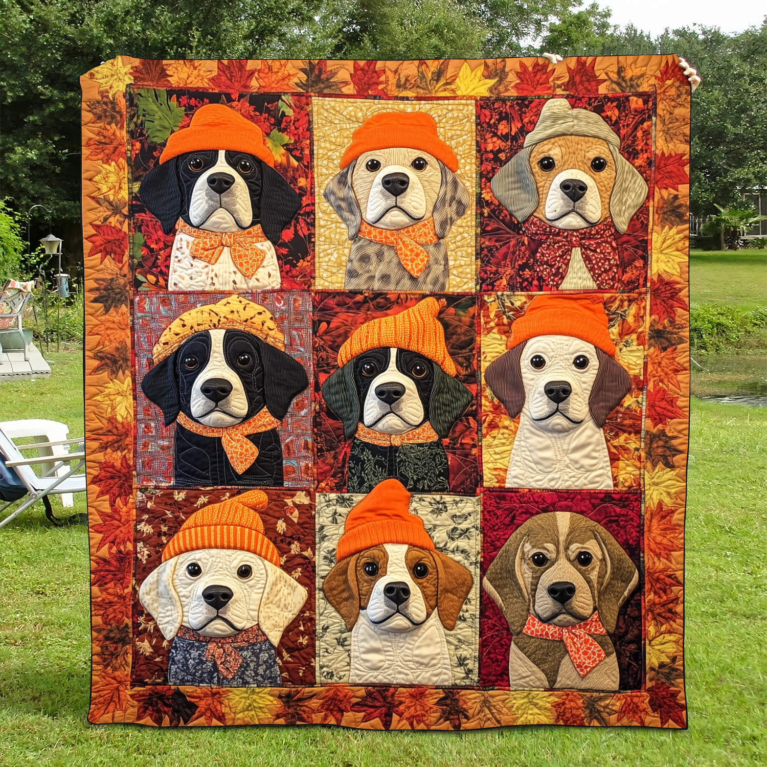 Charming Beagle Quilted Blanket Cute Blankets For Bed
