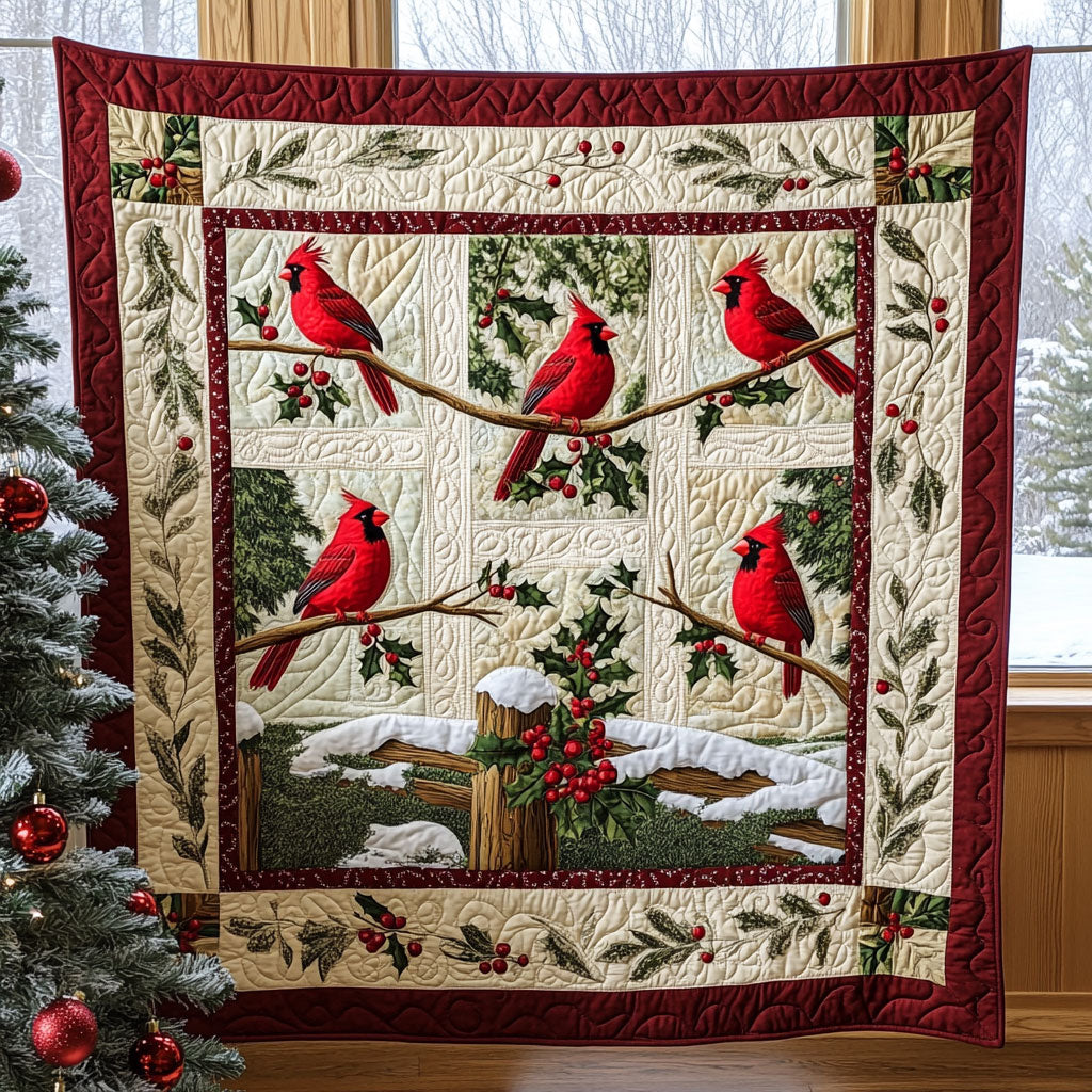 Charming Cardinal Quilt Blanket Cardinal Blankets And Throws Christmas Gifts For Wife