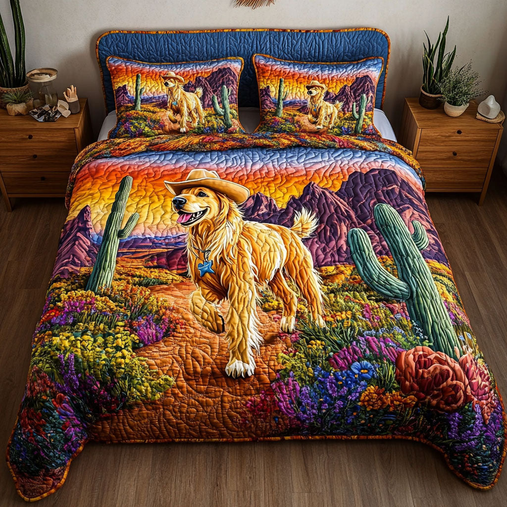 Charming Outlaw Quilted Bedding Set Luxury Duvet Cover Set for Elegant Bedroom Decor