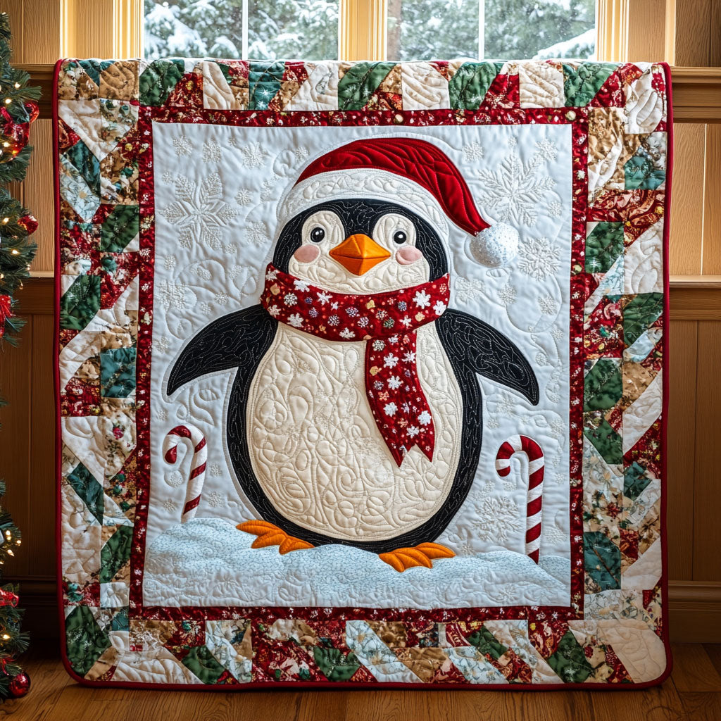 Charming Penguin Quilt Blanket Throws For Couch Brother To Sister Christmas Gifts