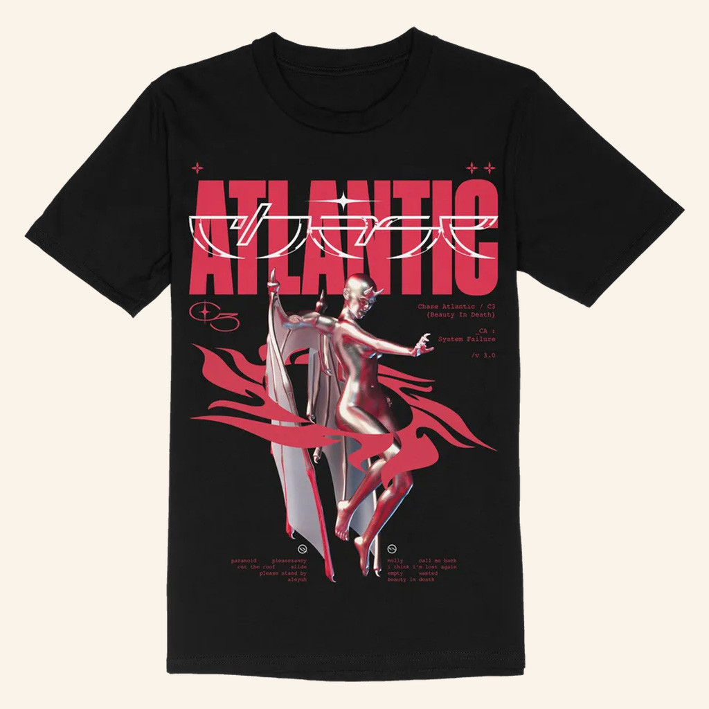 Chase Atlantic Merch Devil T-Shirt Birthday Gifts Ideas For Friends