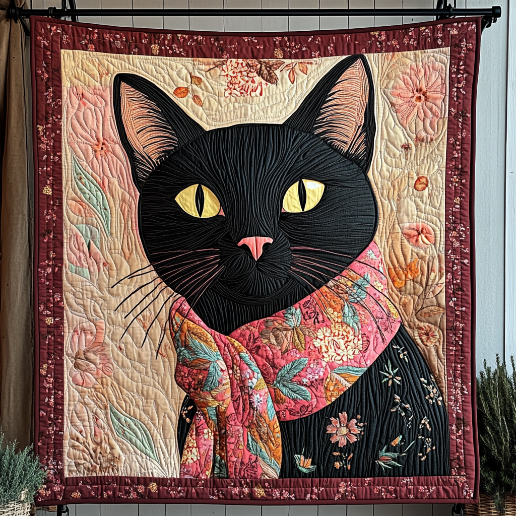 Chasing Moonbeams Quilted Blanket Cat Christmas Gifts
