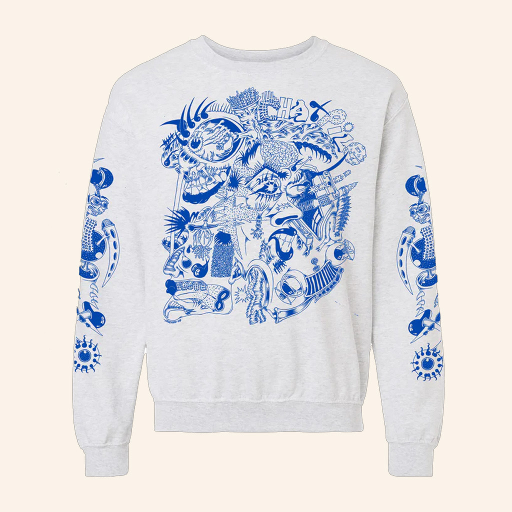 Chat Pile Merch Chat Pile Faces Sweatshirt Presents For Rock Lovers