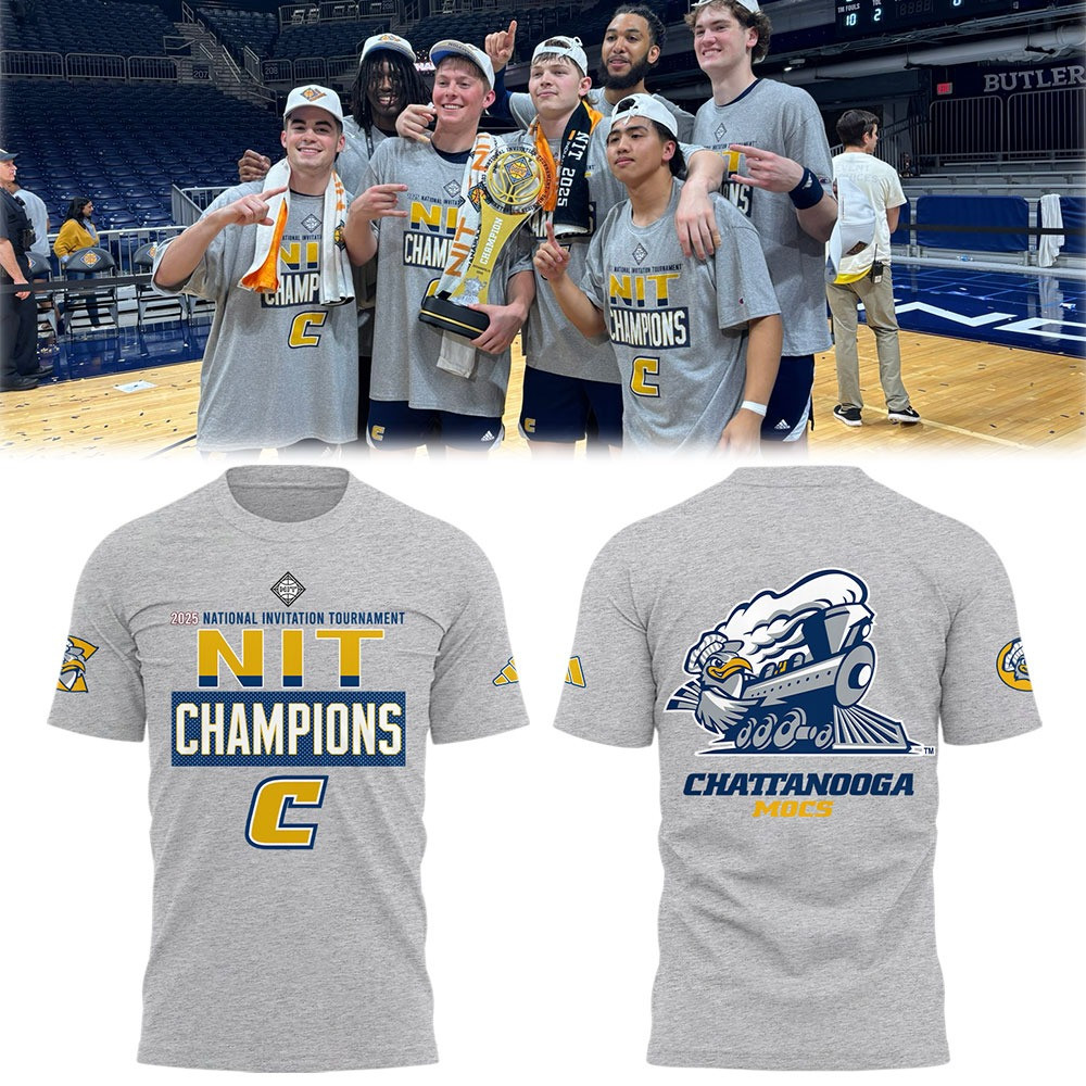 Chattanooga Mocs Men's Basketball 2025 NIT Champions T-Shirt Merch Gifts For Fans