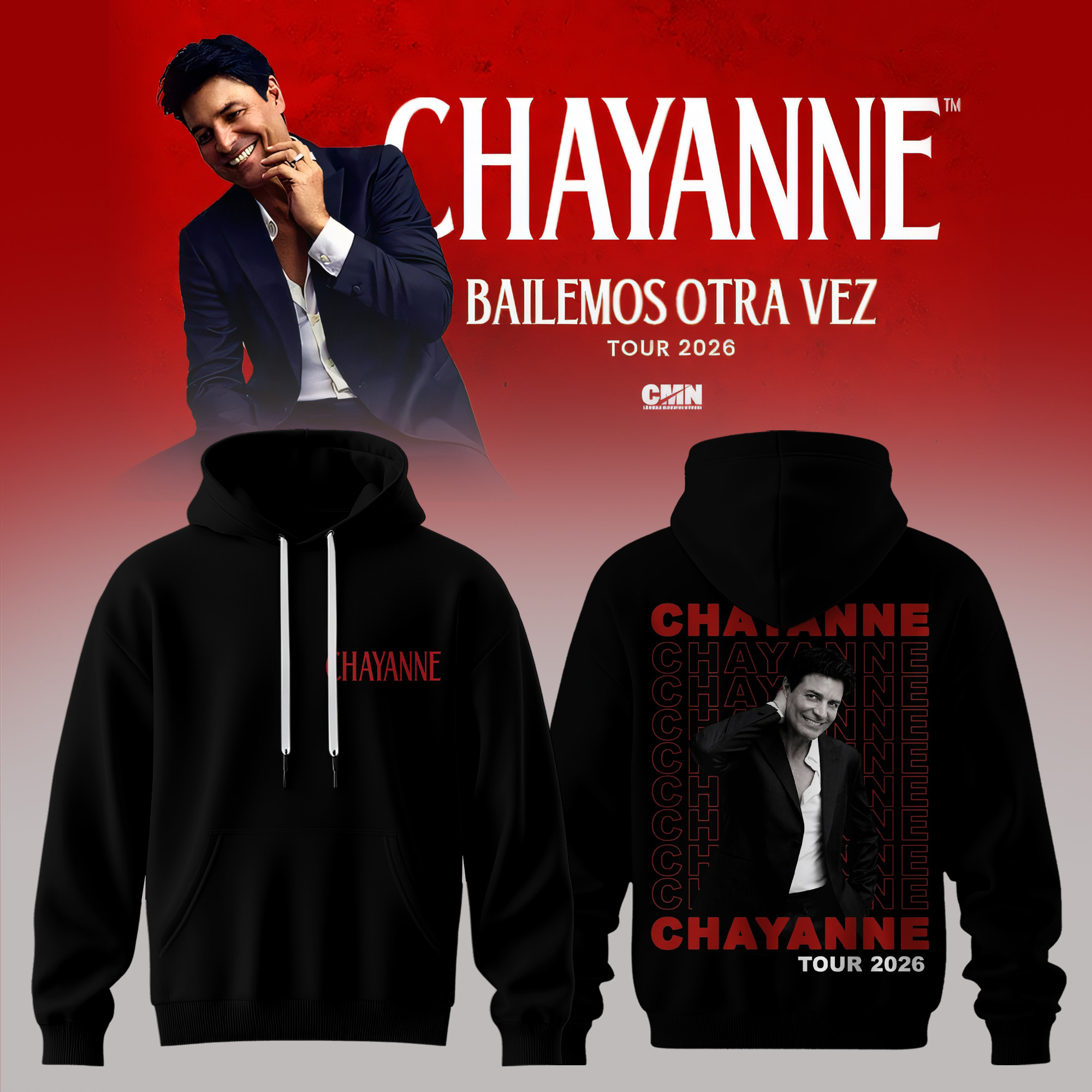 Chayanne Bailemos Otra Vez Tour 2026 Hoodie Chayanne Apparel Unique Gift For Boyfriend