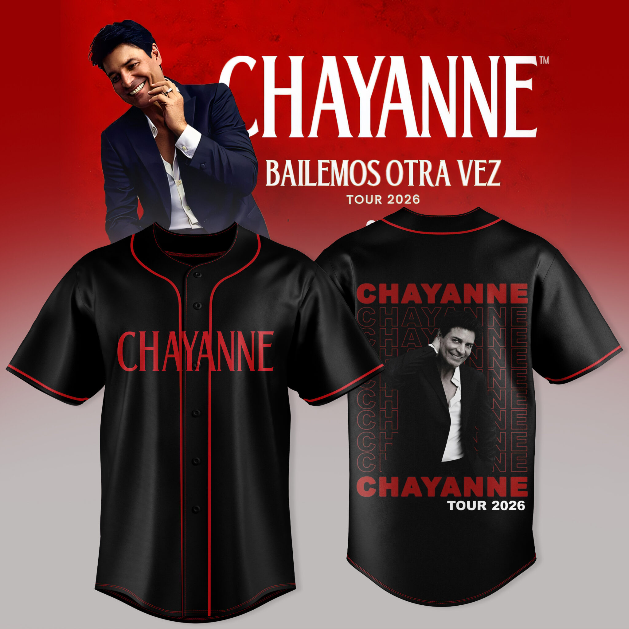 Chayanne Bailemos Otra Vez Tour 2026 Jersey Chayanne Clothes Gift Idea For Music Lovers
