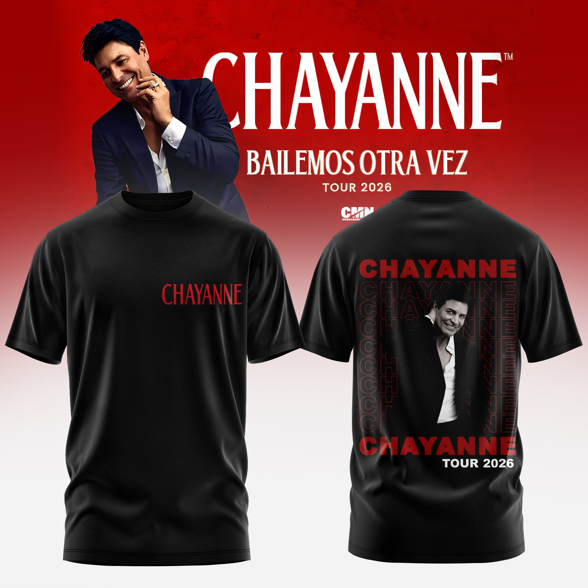 Chayanne Bailemos Otra Vez Tour 2026 T-Shirt Music Concert Merch Gift For Chayanne Lovers