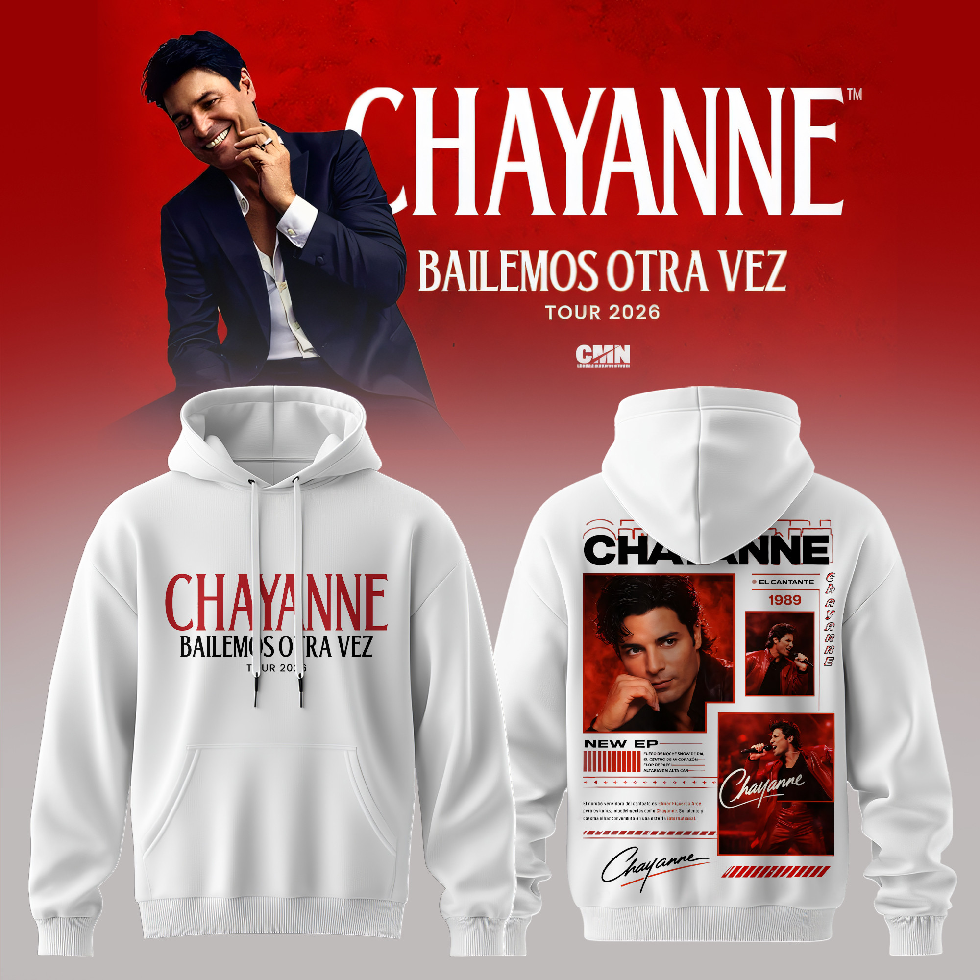Chayanne Bailemos Otra Vez Tour Merch 2026 Hoodie Chayanne Apparel Best Gift For Fans