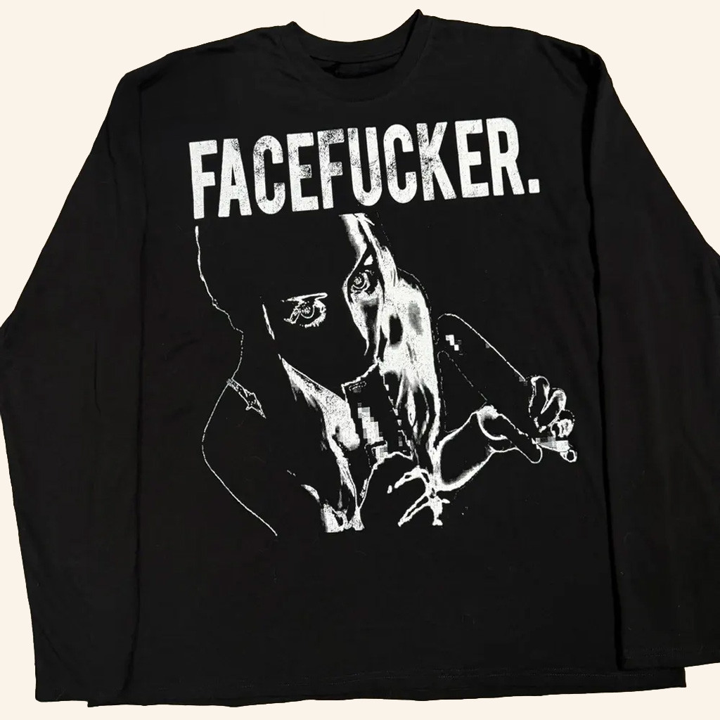 Che Merch Rest In Bass Facefucker Long Sleeve Shirt Gifts For Rap Fans