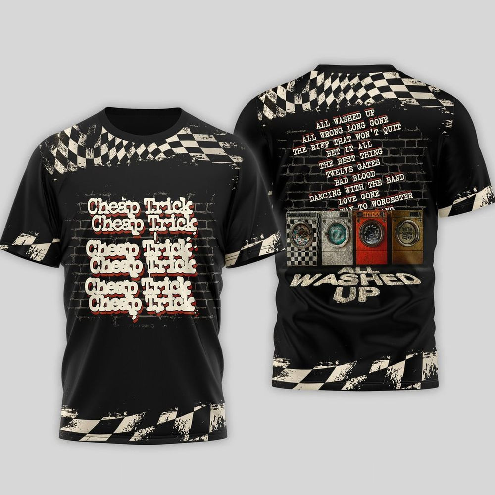 Cheap Trick All Washed Up T-Shirt Cheap Trick Merch Gifts For Rock Lovers