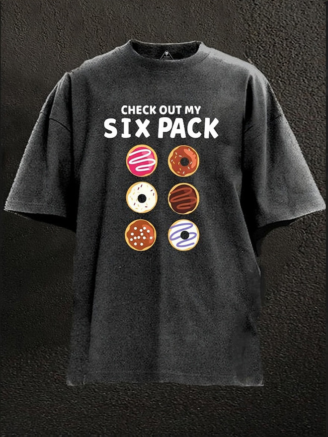 Check Out My Six Pack Donut Gym T-Shirt Funny Workout Humor Apparel Best Gift For Gym Enthusiasts