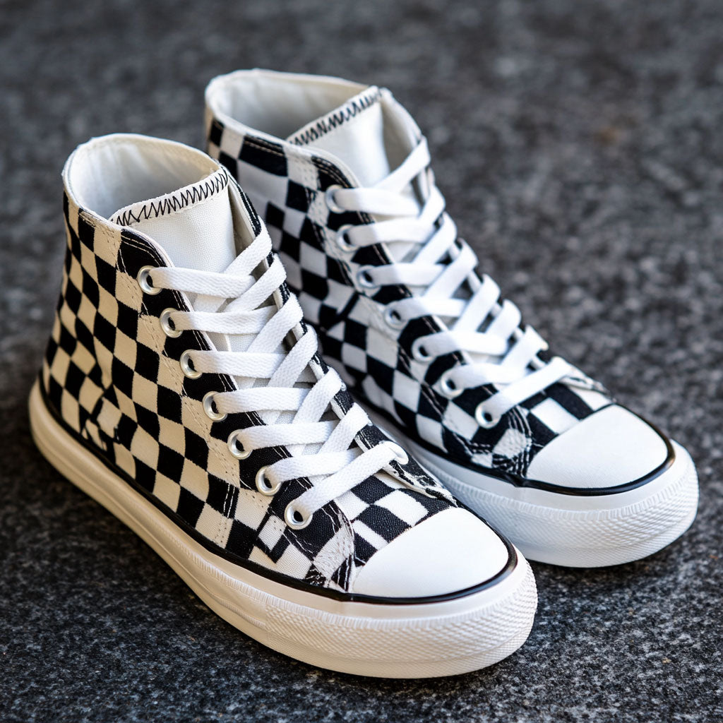 Checkmate Classics Canvas High Tops Birthday Merch Gift