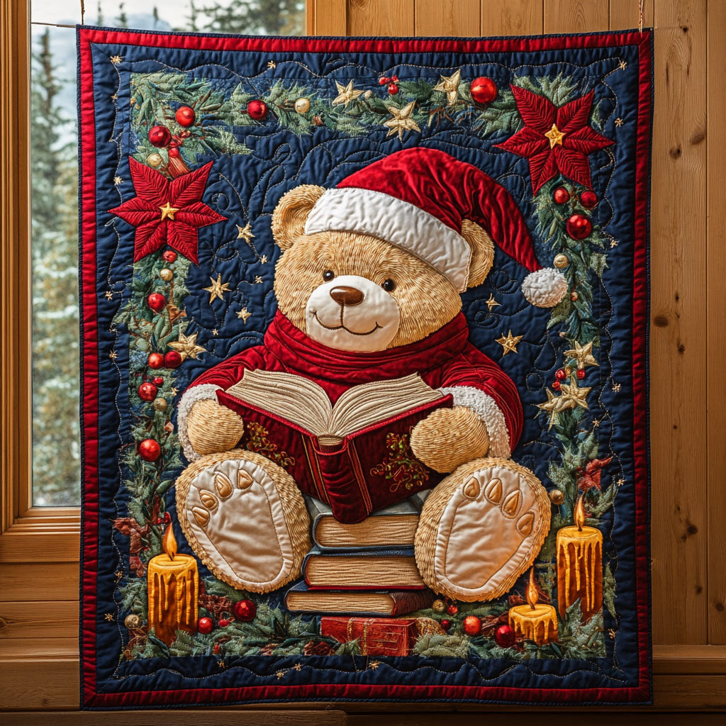 Cheer Bear Quilted Blanket Throw Blankets For Couch Family Christmas Presents