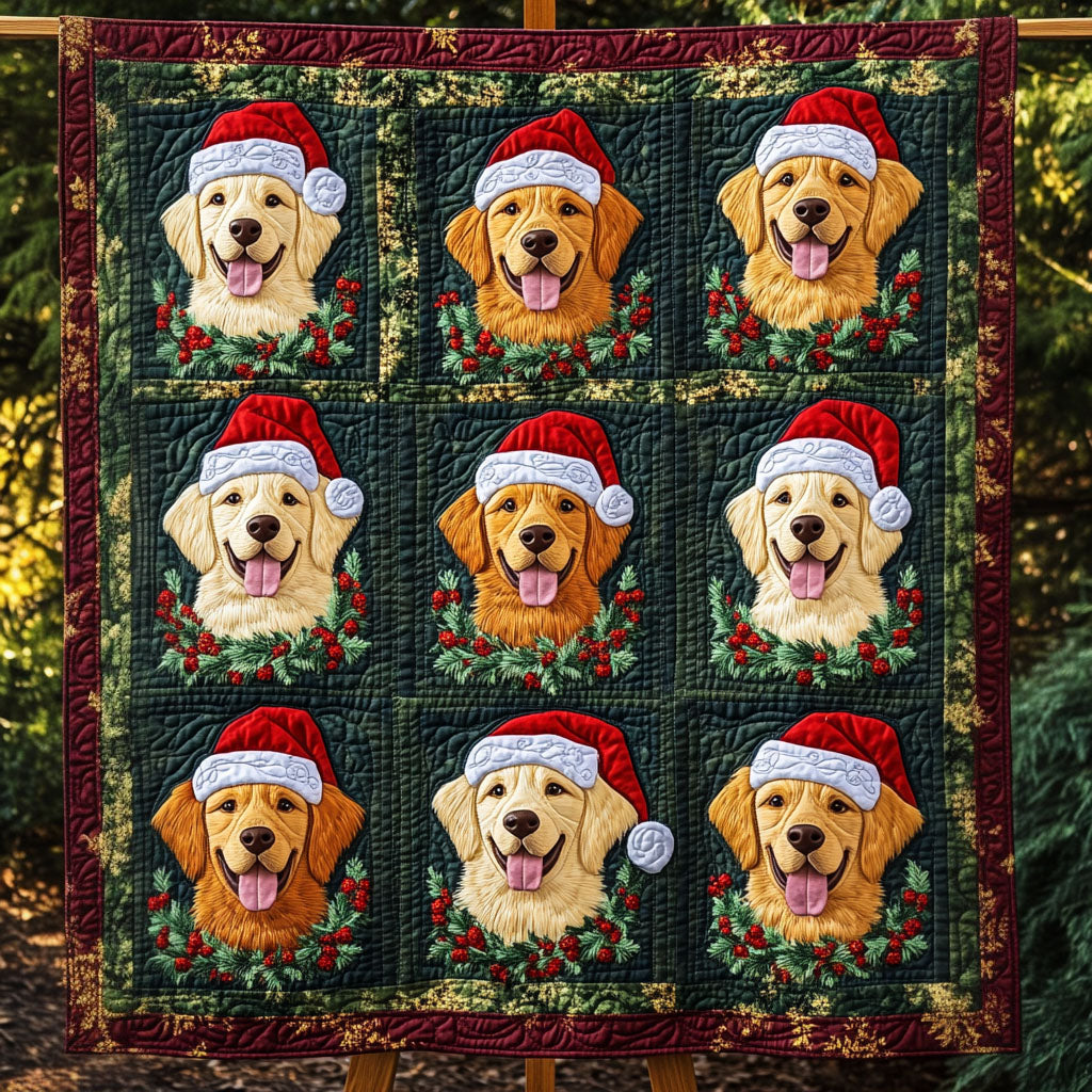 Cheerful Canines Quilted Blanket Best Gifts For New Dog Owners