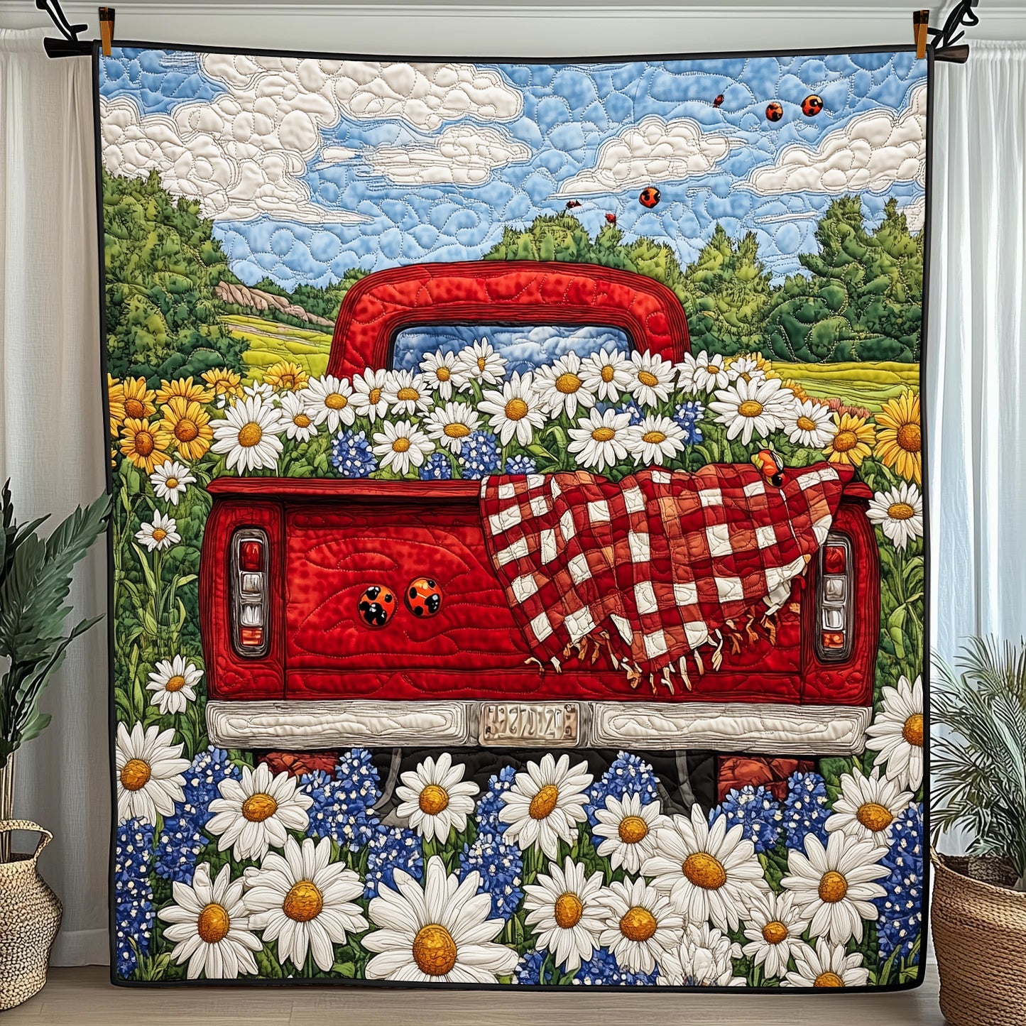 Cheerful Moment Quilted Blanket Sofa Throw BlanketCool Gifts For Christmas Holiday