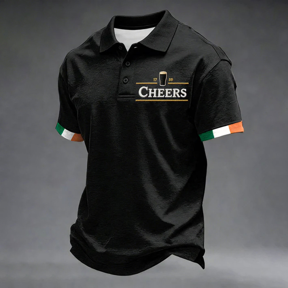Cheers Guinness Beer St Patrick's Day Polo Shirt St Patrick Of Ireland Clothes Best Gift For Him