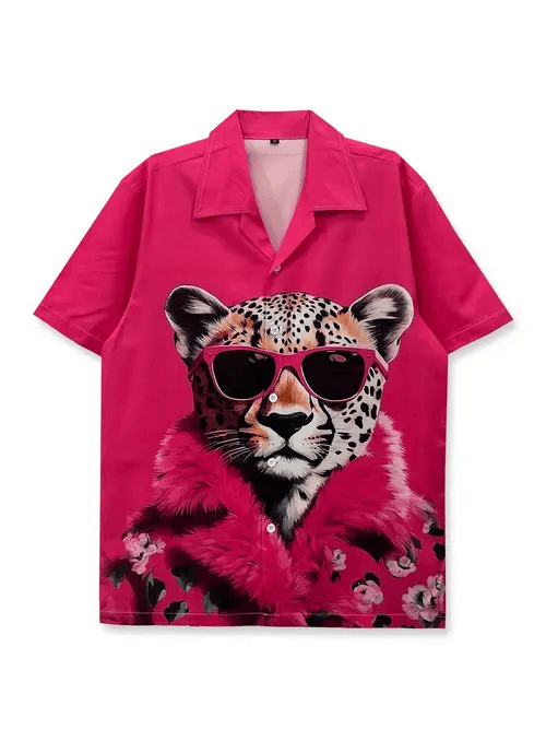 Cheetah With Sunglasses Hawaiian Shirt Animal Themed Lovely Shirt Gifts For Cheetah Lovers