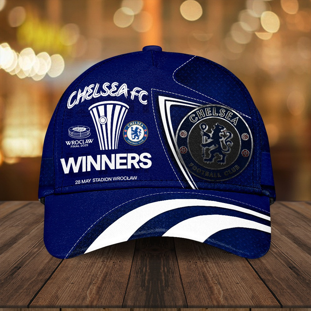 Chelsea FC Wroclaw Stadion Final 2025 Winners Cap Fathers Day Gifts For Golfers