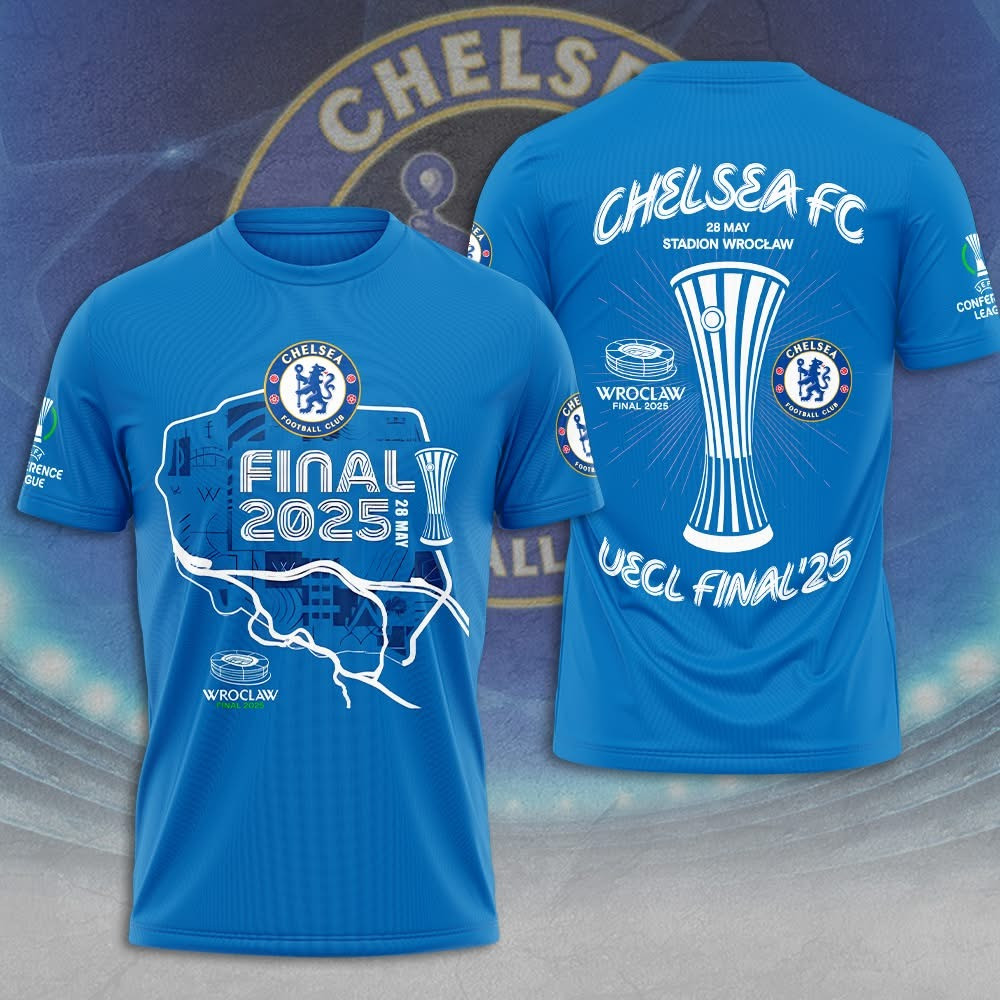 Chelsea Football Club Stadium Wroclaw UECL Final 2025 Shirt Chelsea Fc Presents For Fans