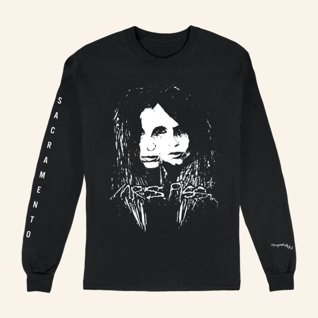 Chelsea Wolfe Merch Mrs Piss Caroline Vitelli Faces Long Sleeve T-Shirt Gift Ideas For Fans Chelsea Wolfe Merch Mrs Piss Caroline Vitelli Faces Long Sleeve T-Shirt Gift Ideas For Fans