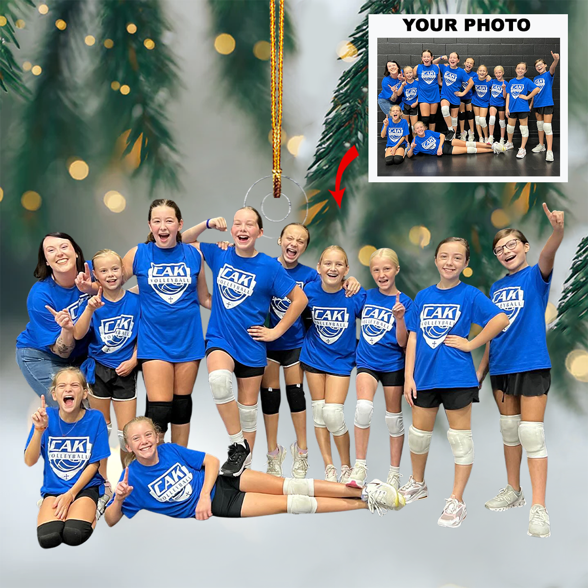 Cherished Moments Personalized Photo Mica Ornament Christmas Gift For Friends Besties