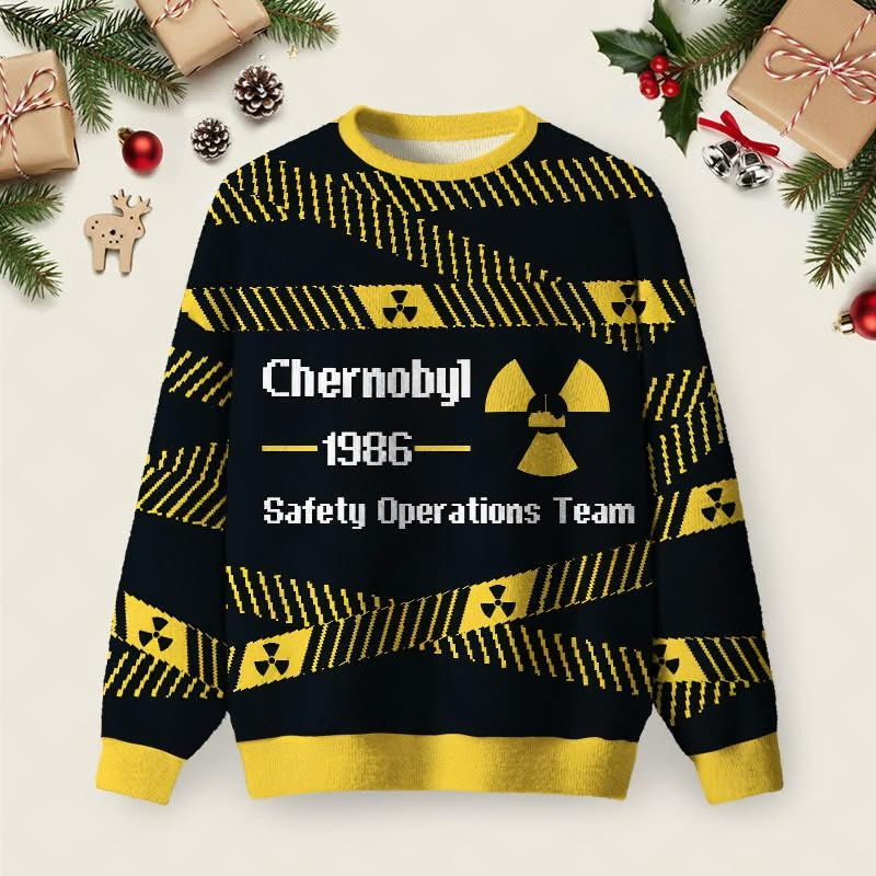 Chernobyl 1986 Christmas Ugly Sweater Safety Operations Team Funny Science Jumper Xmas Gifts Chernobyl 1986 Christmas Ugly Sweater Safety Operations Team Funny Science Jumper Xmas Gifts