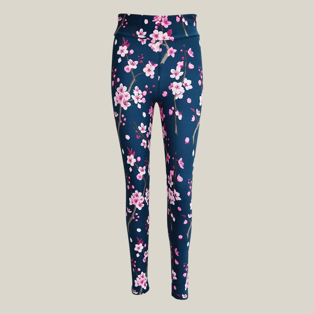 Cherry Blossom Leggings Cherry Blossom Themed Exercise Leggings Gifts For Yoga Fans