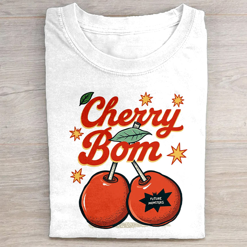 Cherry Bom T-Shirt Retro Merch Best Gift For Fashion Lovers