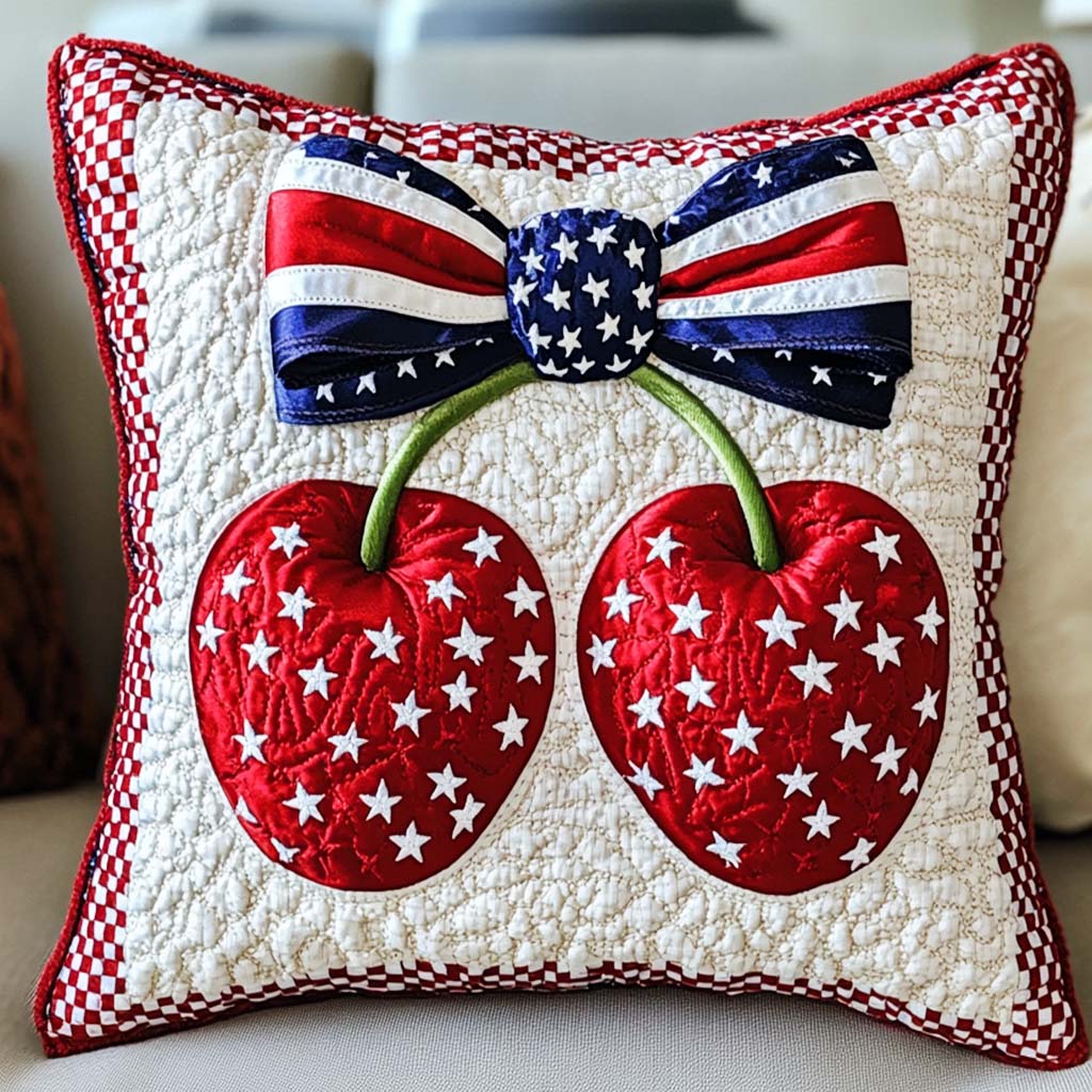 Cherry Pride Quilted Pillow Case Decorative Pillow Cases Gifts For Mom