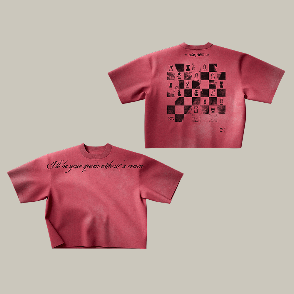 Chessboard Lady Gaga T-Shirt The Mayhem Ball Tour Lady Gaga Merch Unique Gift For Music Fan