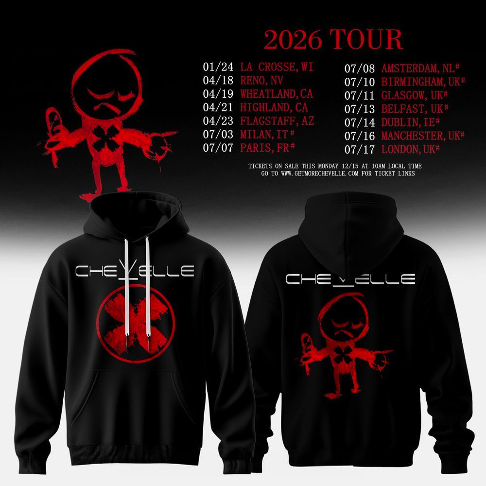 Chevelle 2026 Tour Hoodie Chevelle Merch Gifts For Rock Band Fans Chevelle 2026 Tour Hoodie Chevelle Merch Gifts For Rock Band Fans