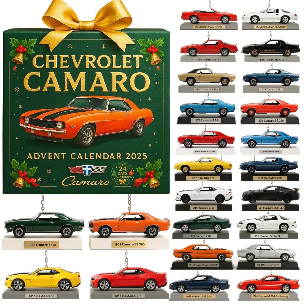 Chevrolet Camaro Advent Calendar 2025 Holiday Countdown Calendar Christmas Gifts For Car Lovers
