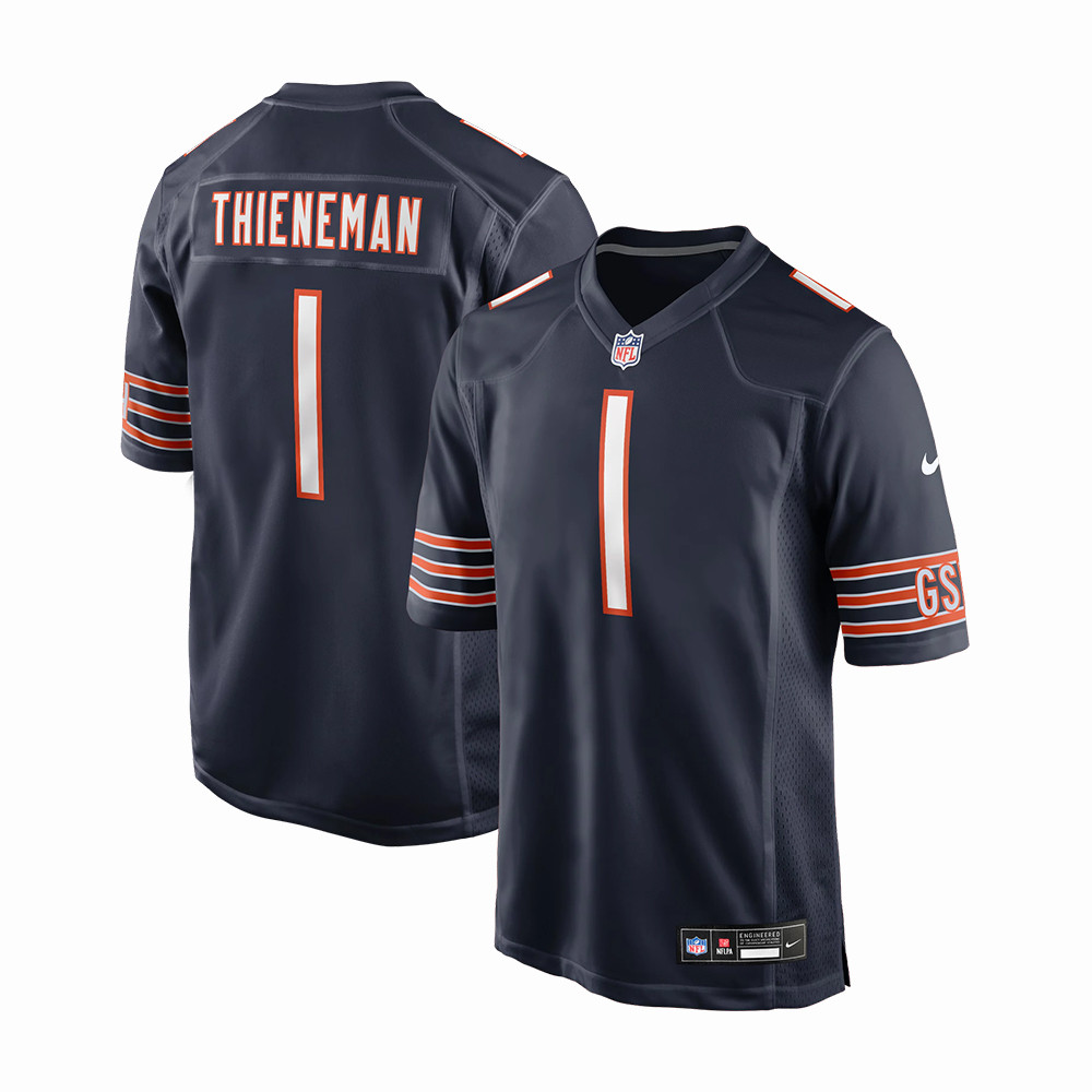 Chicago Bears Dillon Thieneman NFL Draft 2026 Jersey Chicago Bears Merch 2026 NFL Draft Gear
