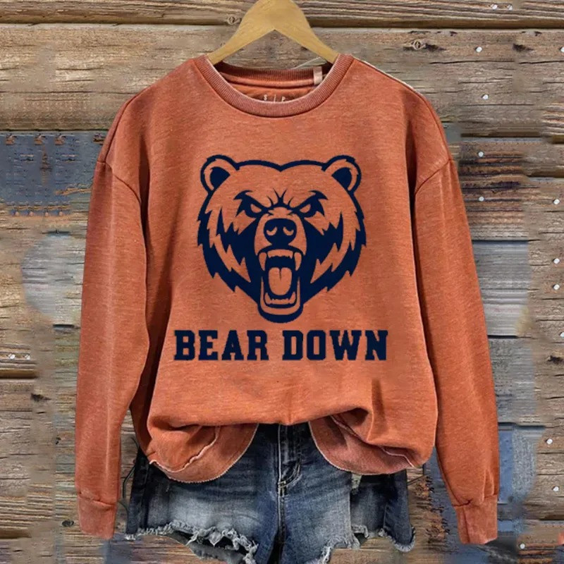Chicago Bears Football Merch Bear Down Sweatshirt Football Gifts For Bear Nations