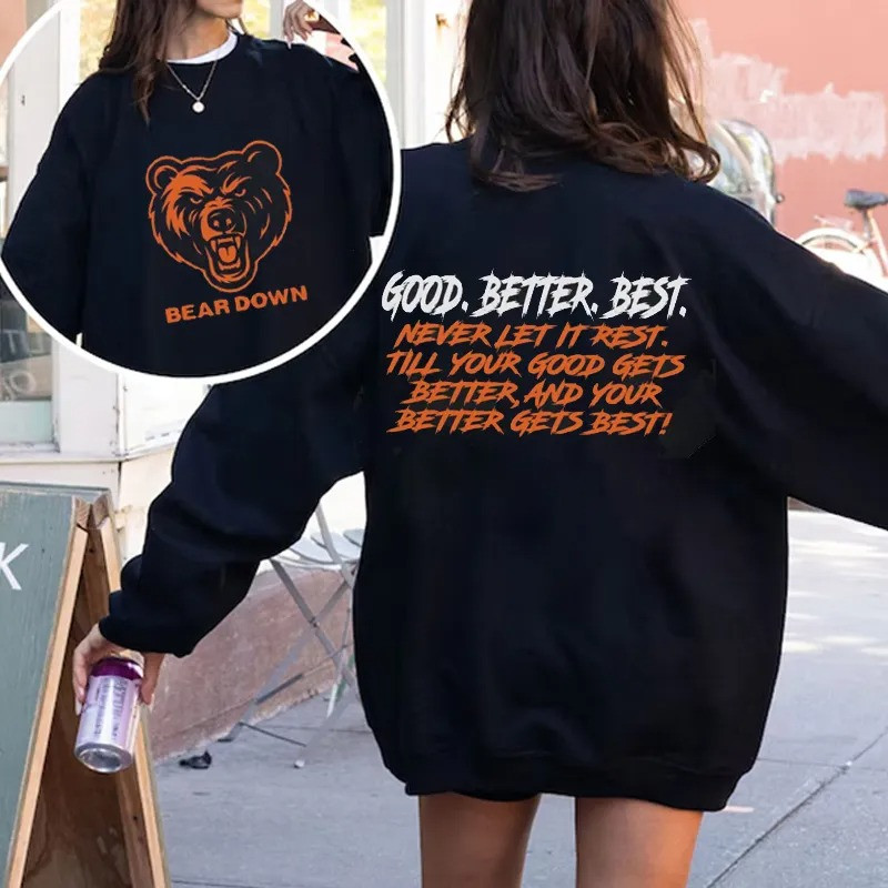 Chicago Bears Football Merch Bear Down Sweatshirt Unique Gifts For Football Fans