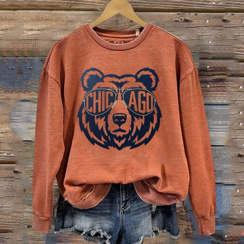 Chicago Bears Football Merch Bears Game Day Sweatshirt Football Gift Ideas