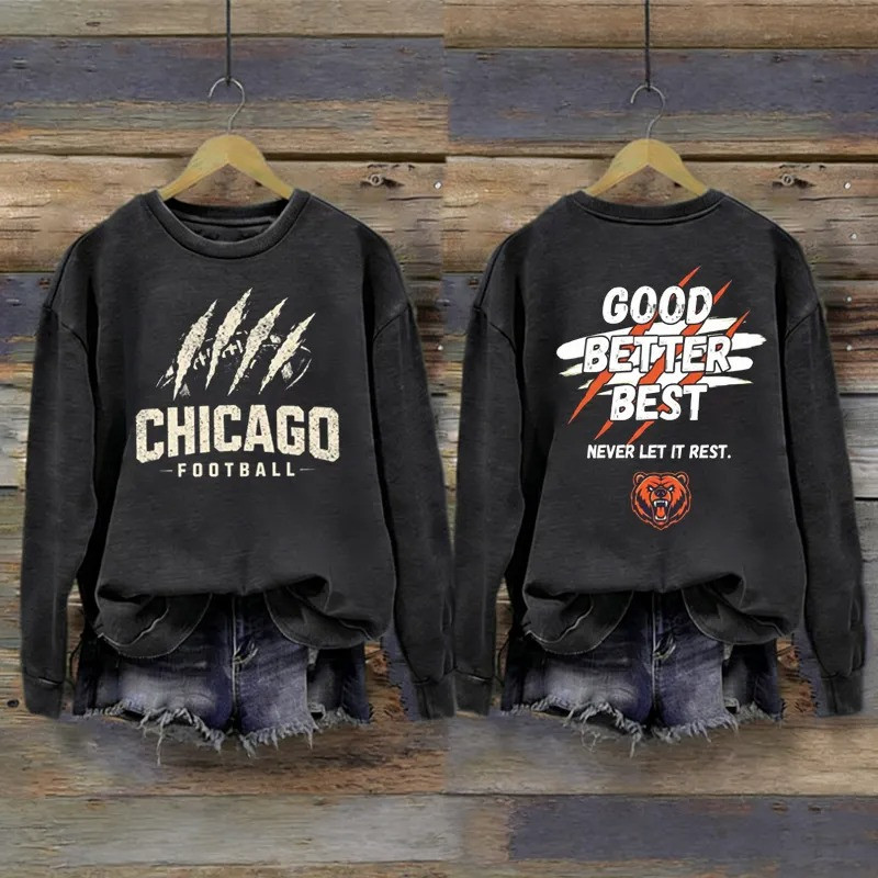 Chicago Bears Football Merch Chicago Football Sweatshirt Game Day Present Ideas