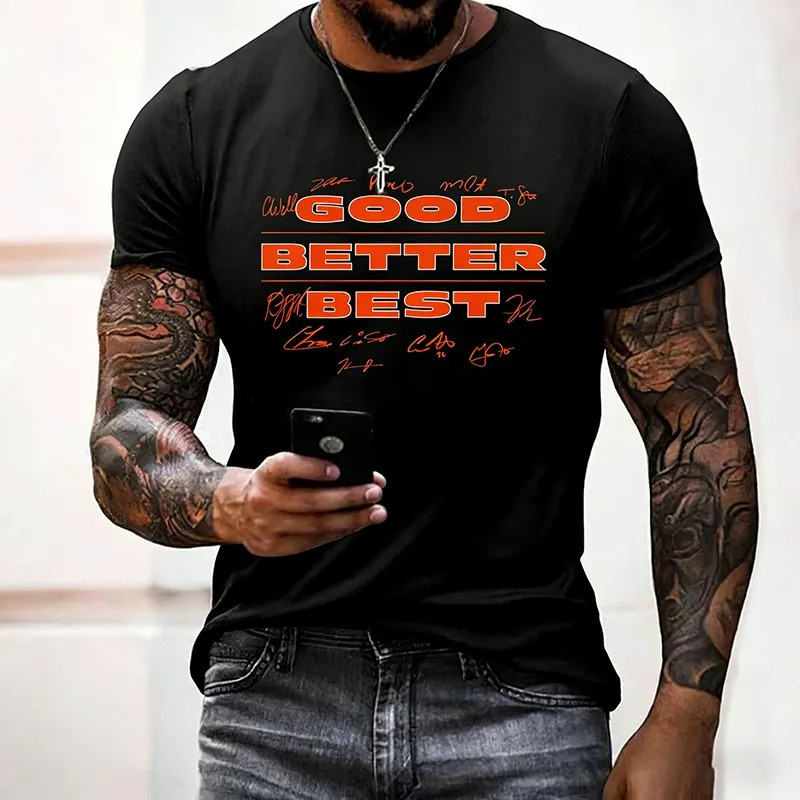 Chicago Bears Football Merch Good Better Best T-Shirt Bears Lover Gift Ideas