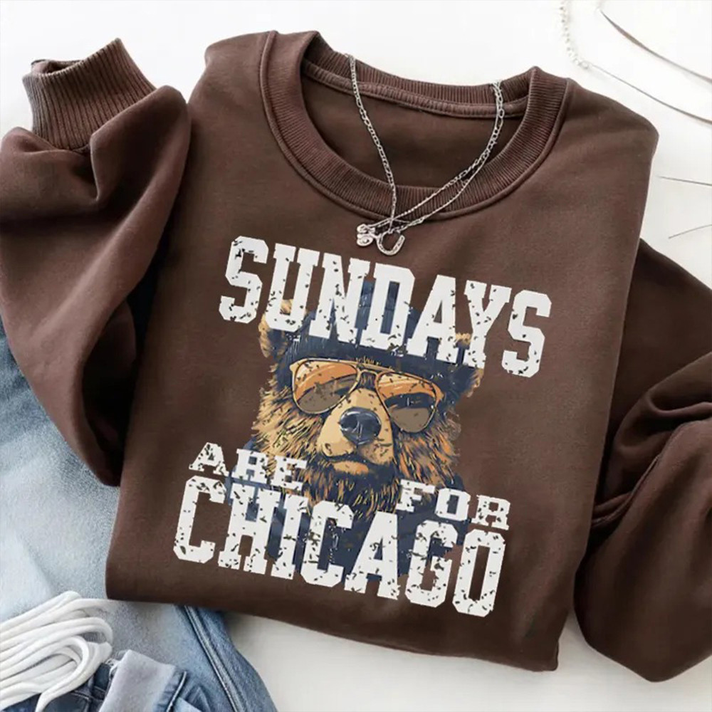 Chicago Bears Football Merch Sunday Are For Chicago Sweatshirt Football Gifts For Fans